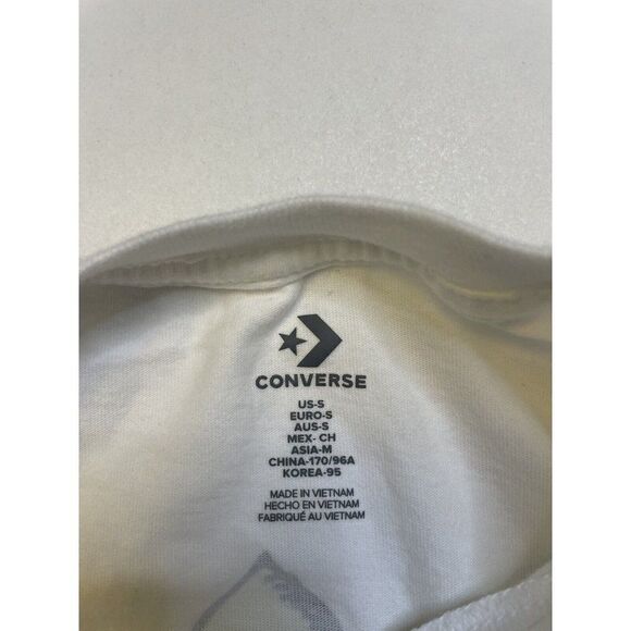 Converse Flower Shoppe Graphic T-shirt Women Small White Short Sleeve - Picture 6 of 7